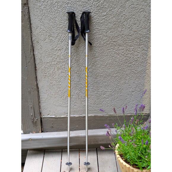 Swix All-Mountain Ski Poles | 115cm (46") | Silver & Yellow - Picture 1 of 6